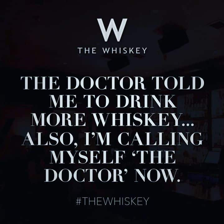 We 100% agree with this doctor! Let’s drink some Whiskey tonight. No school tomorrow!!!…
