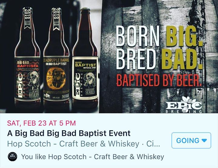Do. Not. Miss. This. #craftbeer #bigbadbaptist #hopscotchohio #epicbrewing
